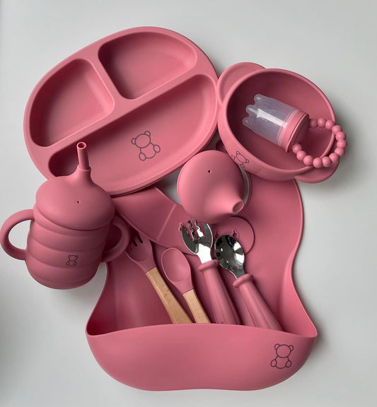 The “ULTIMATE” Weaning Starter Set - BERRY PINK