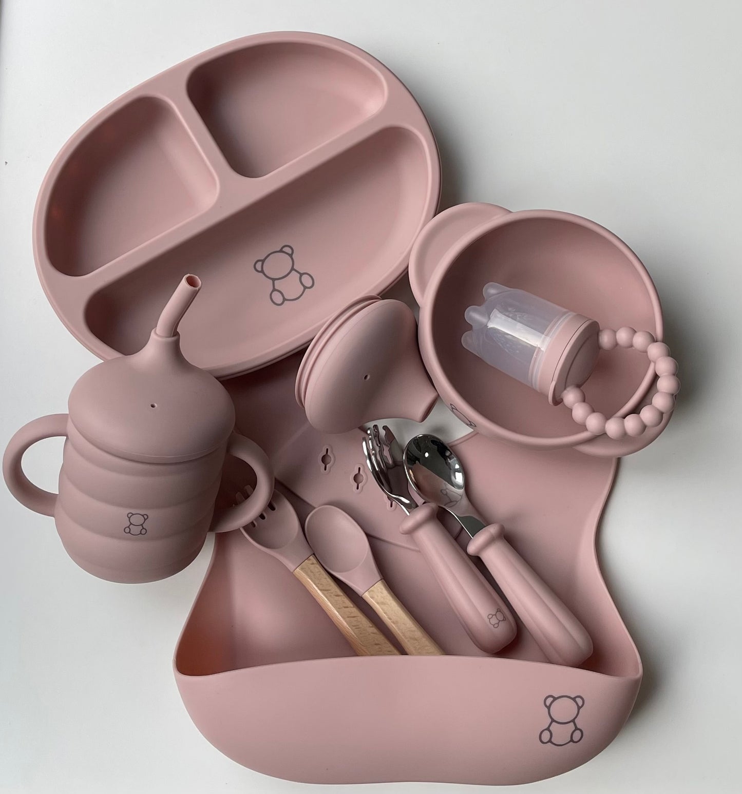 The “ULTIMATE” Weaning Starter Set - DUSTY PINK